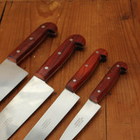 J Adams Carbon Steel Padauk 4 Knife Set