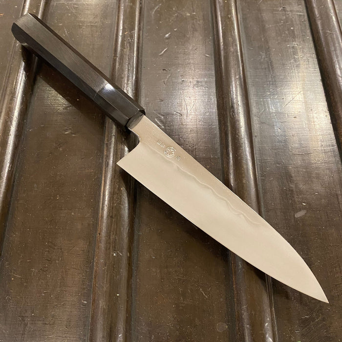 Takada no Hamono 180mm Gyuto Aogami 2 Shiraki Mizu Honyaki - Ebony & Horn Octagon
