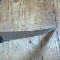 Vintage K C Seelbach 10.25” Chef Knife Carbon Steel Rosewood Solingen, Germany 1950-70