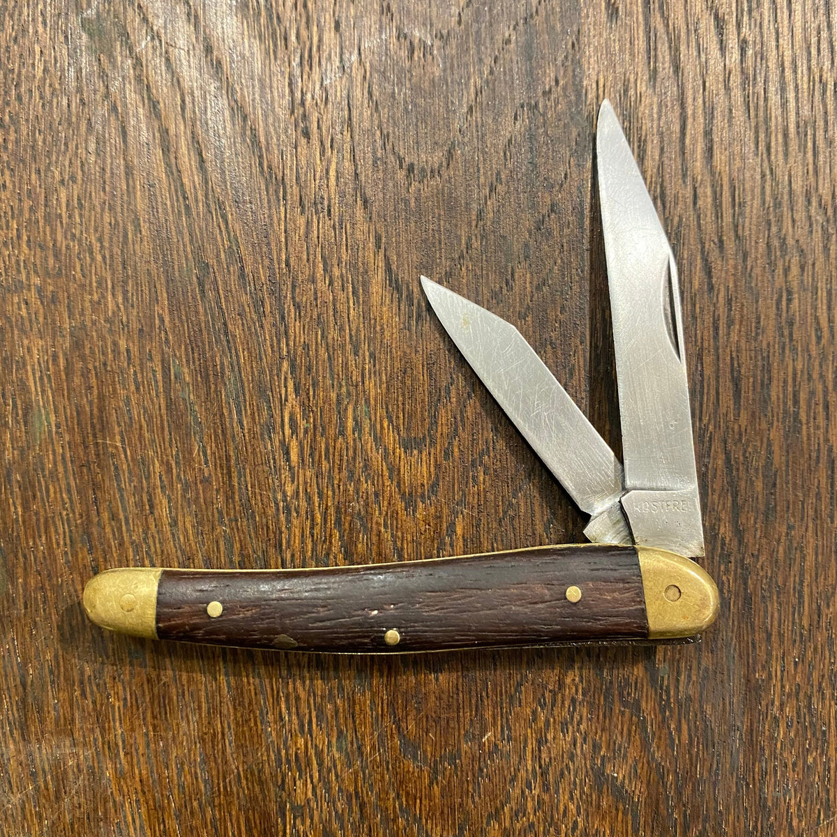 Unmarked ‘Rostfrei’ 3 1/8” Alsatian Pattern Jack Stainless Blades Wood Scales