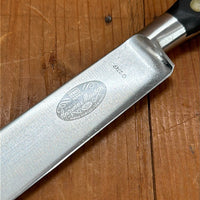 Vintage Sabatier Trumpet / Ancienne Maison 9.5” Carving Knife Stainless France 1950-70