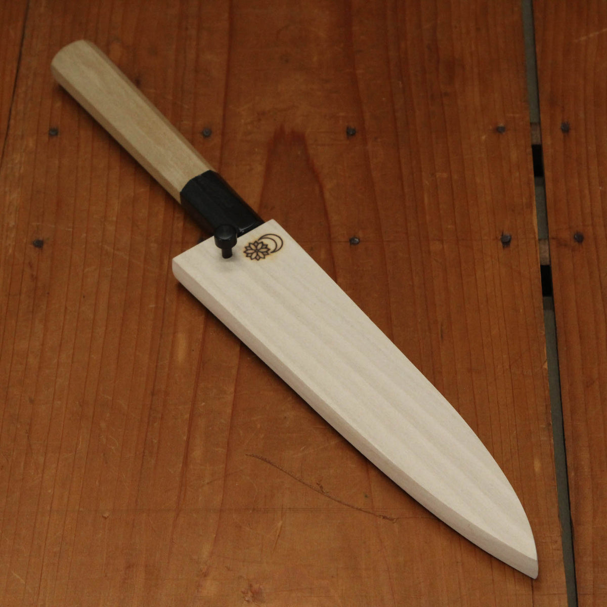 Sakai Kikumori Kikuzuki Uzu 150mm Petty Aogami 1 with Saya