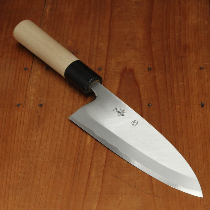 Sakai Kikumori Tomoshibi 165mm Deba Shirogami 2