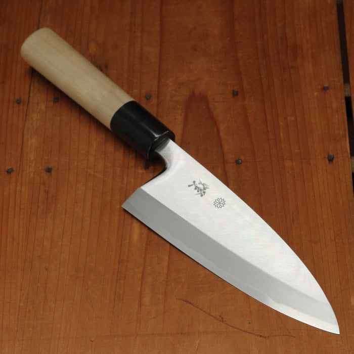 Sakai Kikumori Tomoshibi 150mm Deba Shirogami 2