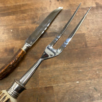 Anton Wingen Jr Carving Set Stainless Steel & Stag Solingen