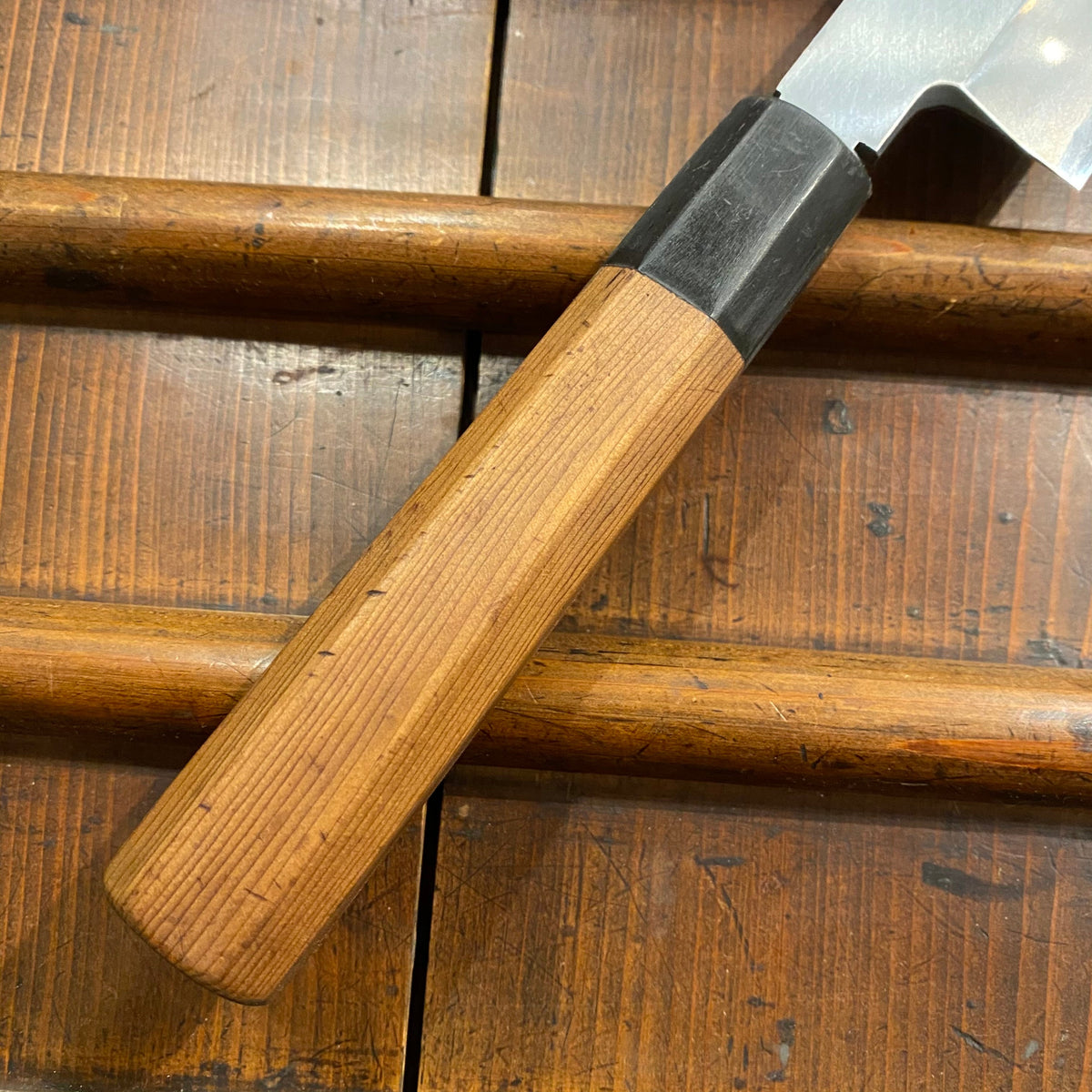 Korin 180mm Kamagata Usuba Ginsan Ichii Yew Handle W Saya
