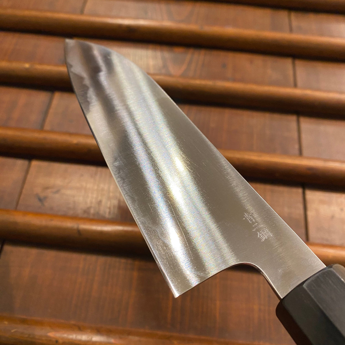 Takada No Hamono 180mm Santoku Aogami 2 Iron Clad Ho & Horn Octagon