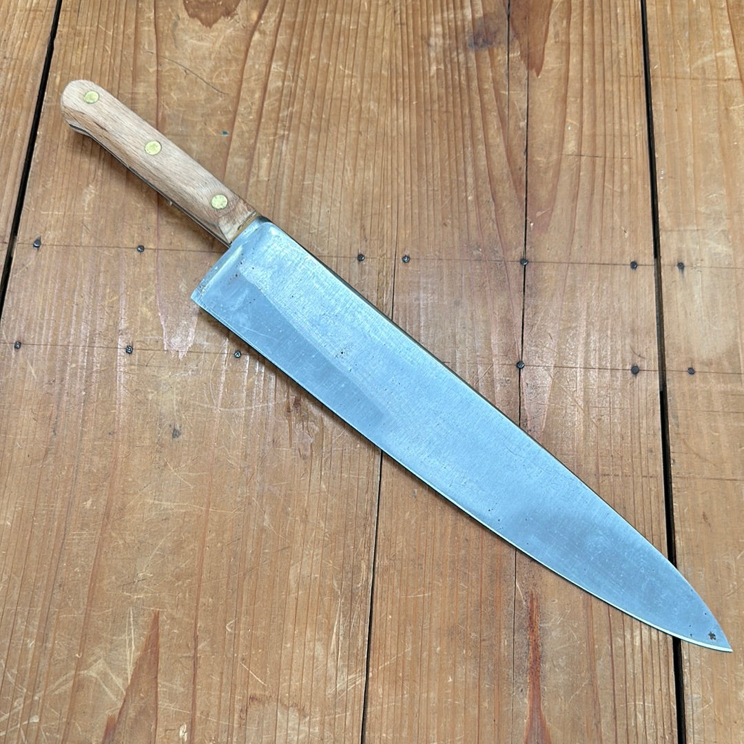 Clyde 12" Chef Knife Carbon Steel Beech US 1968