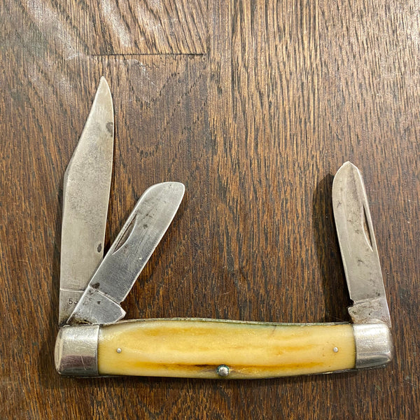 Case XX 4 5/16” Large Stockman 5375 Carbon Blades Stag Scales 1965-70