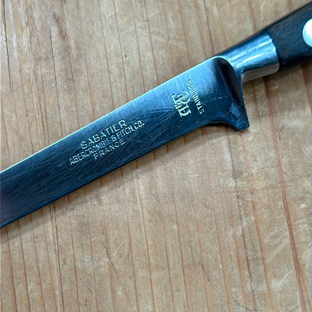 Abercrombie & Fitch Sabatier 5" Boning Knife Stainless 1930s-50s