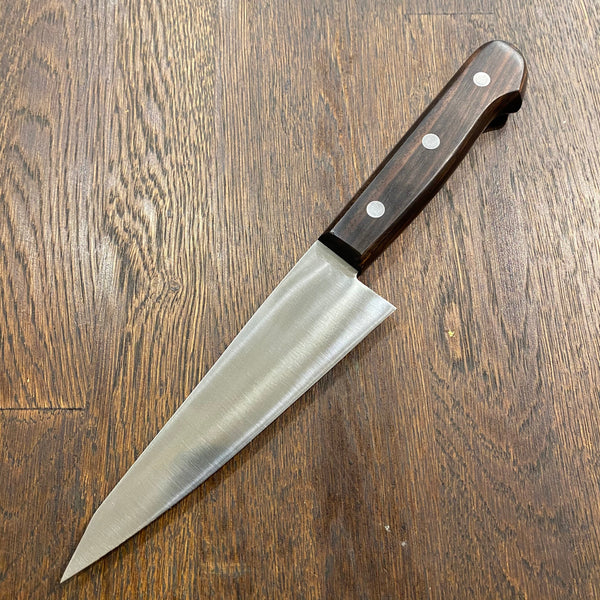 Masakane 150mm Honesuki Kaku SK Carbon Steel New Old Stock Ebony (No Bolster)