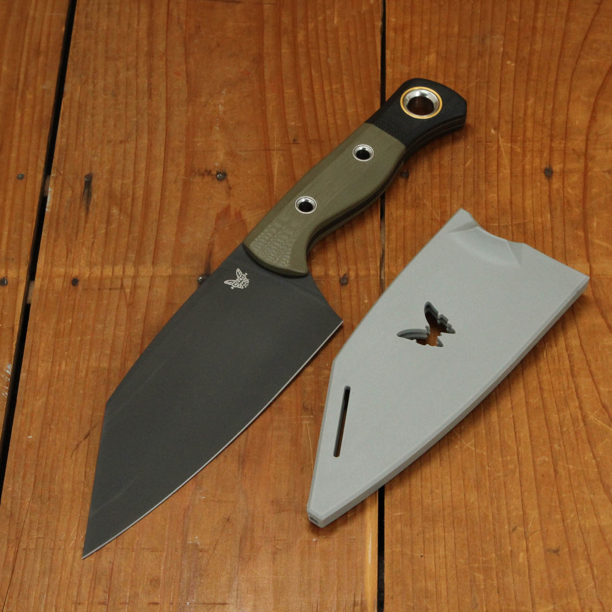 Benchmade Cutlery Station Knife OD Green G10 Handle Black G10