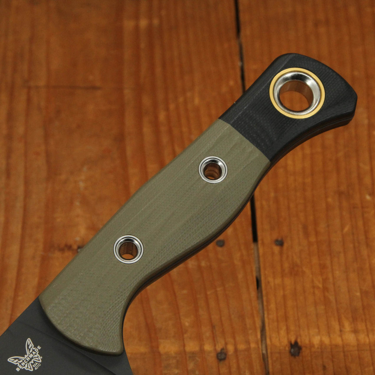 Benchmade Cutlery Station Knife OD Green G10 Handle Black G10 Bolster