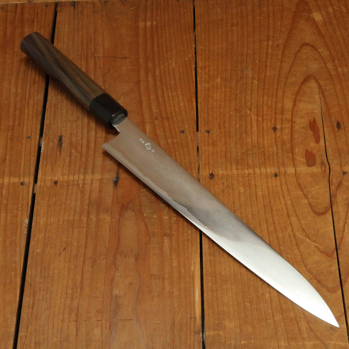 Takada no Hamono 300mm Sujihiki Ginsanko Stainless Suiboku Finish Octagonal Rosewood Handle