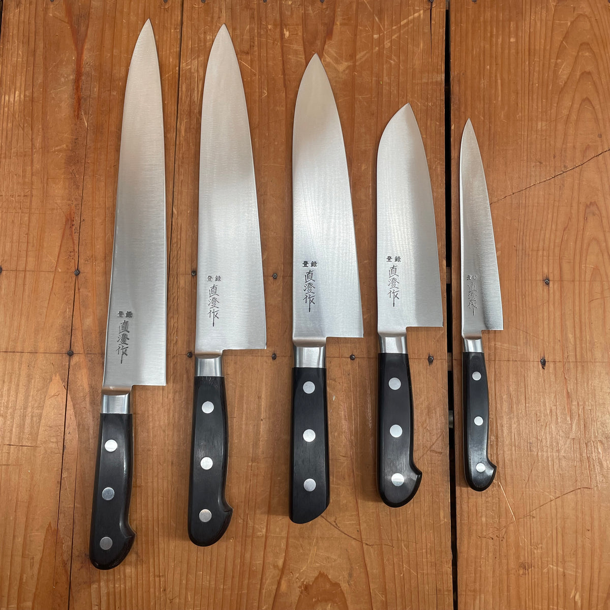 Naozumi Nihonkou Carbon Knife Set - 5 Pieces