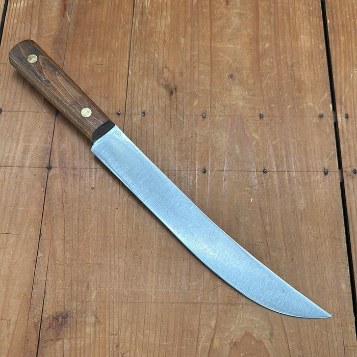 Unmarked 10" Scimitar Carbon Steel USA 1960s 70s