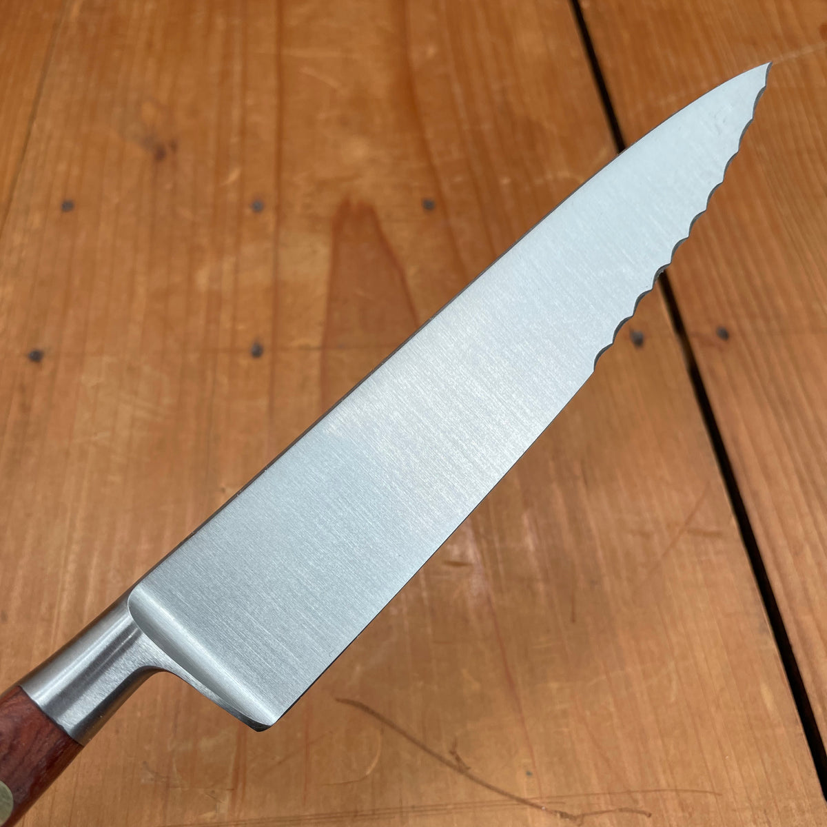 K Sabatier x Bernal Cutlery Nouvel Ideal 6" Chef with Serrated Tip Carbon Palissander
