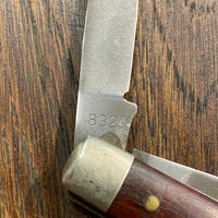 Schrade Walden 3 3/8" Stockman 832 Carbon Steel Wood Scales 1946-73