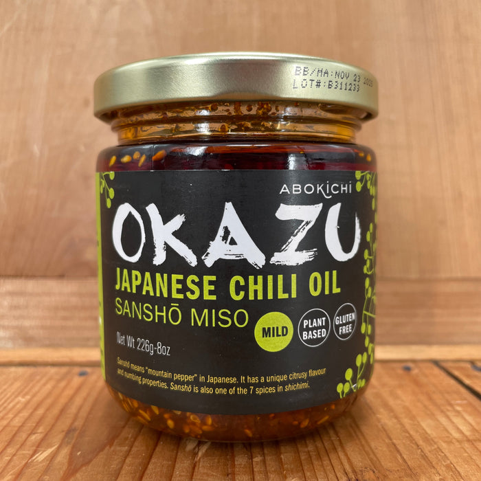 Abokichi Okazu Sansho Pepper Miso Chili Oil - 226g