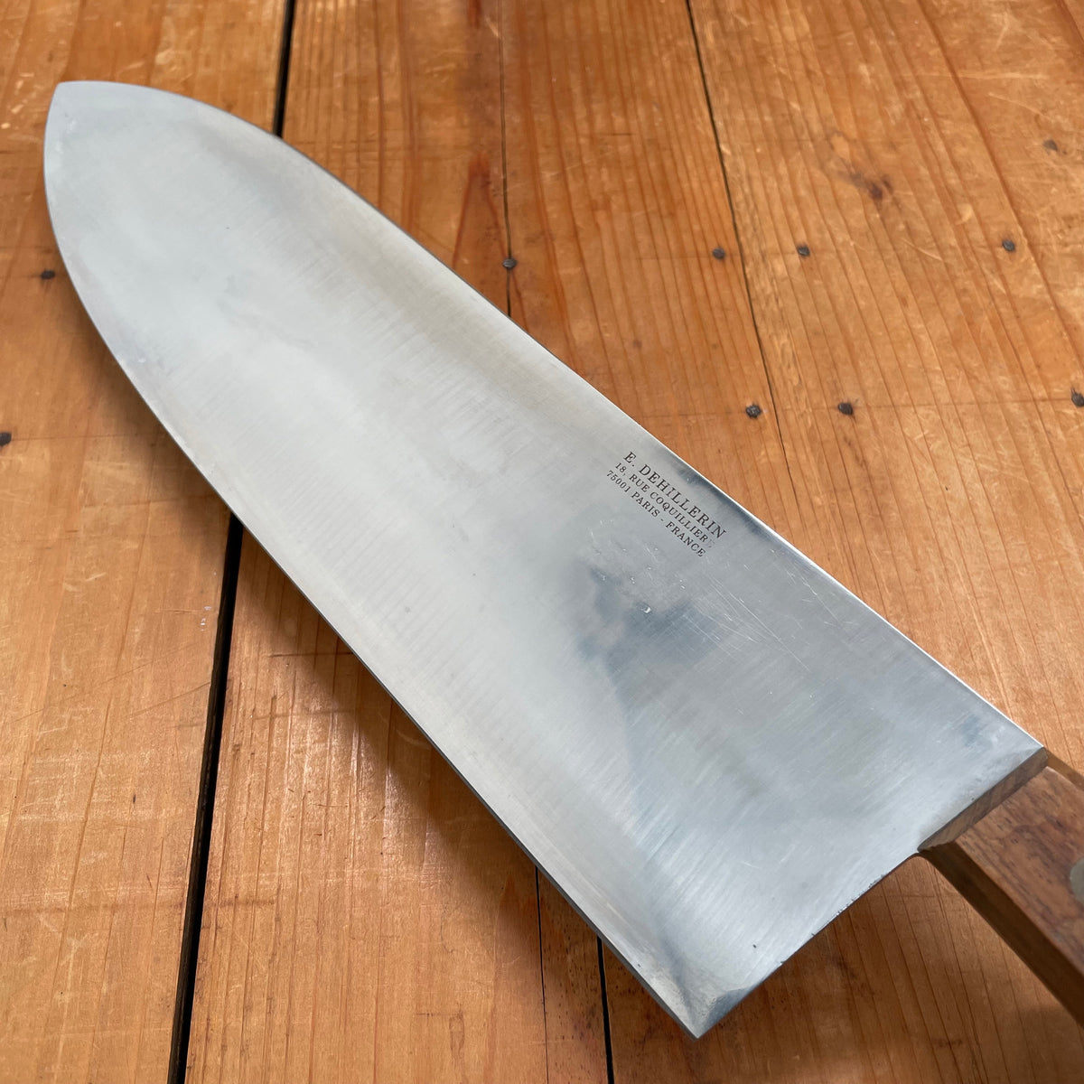 No 1 Dehillerin 300cm / 12.5" Abattre Heavy Chef Knife Stainless Steel Rosewood 22 oz