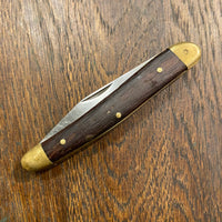 Unmarked ‘Rostfrei’ 3 1/8” Alsatian Pattern Jack Stainless Blades Wood Scales