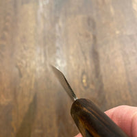 Masakane New Old Stock 150mm Honesuki Kaku SK Carbon Steel Ebony (No Bolster)