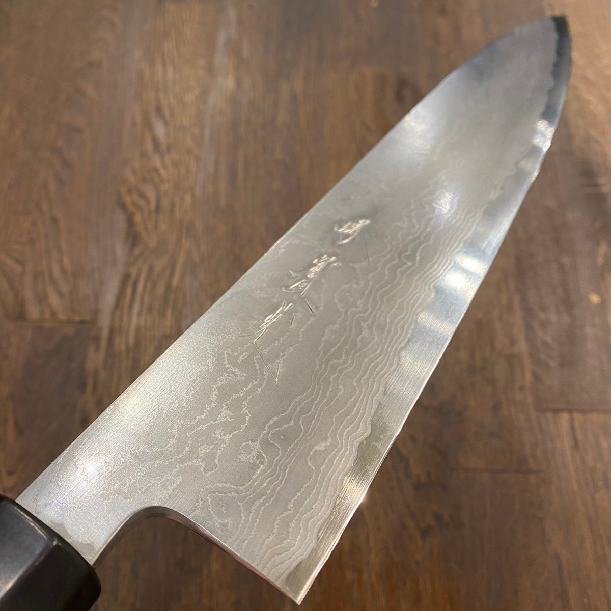 Trade in Jikko 270mm Gyuto Aogami 2 Suminagashi Ebony / Nickel / Micarta Handle