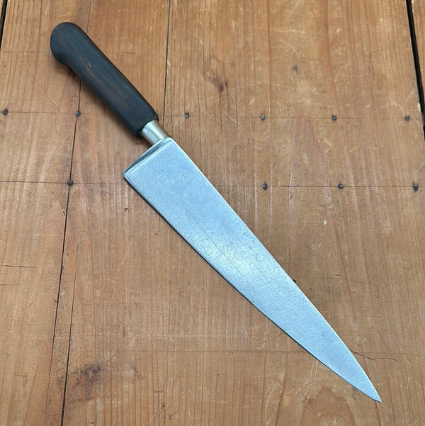 Unmarked 9.5" Chef Knife Cuisine Massive / Nogent Style Carbon Steel 1950s-60s?