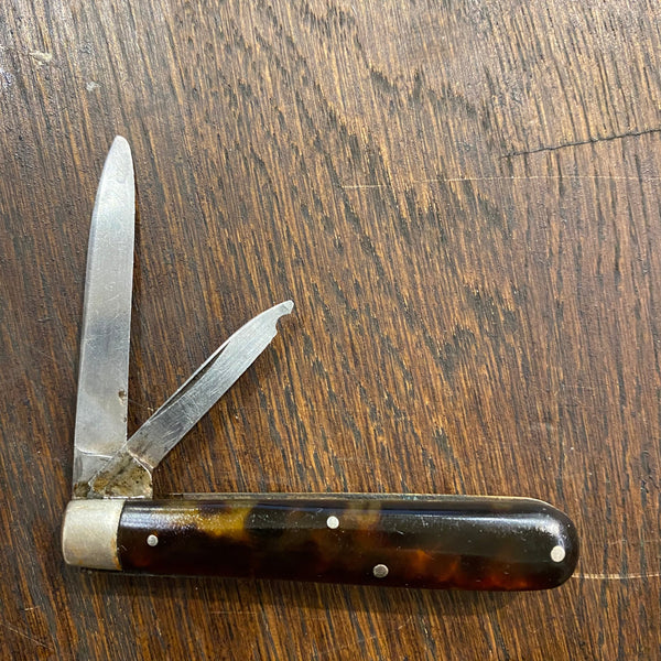 JD Case Co Kane Pa 1914 2 5/8" Jack Knife Tortoise Celluloid 1908-1911