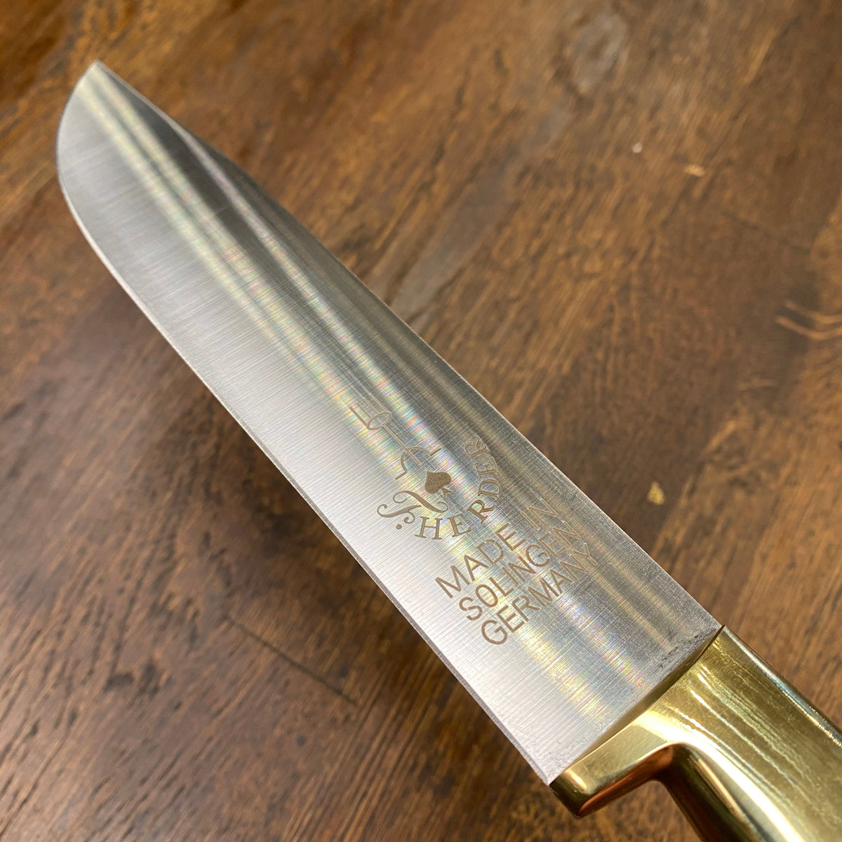 Friedr Herder Old Pattern 7” Bullnose Stainless Steel Brass Bolster
