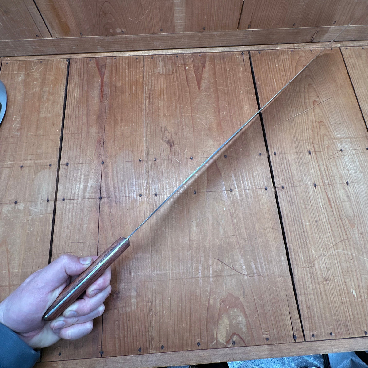 New Old Stock Obscene 19.5" Spatula Stainless Steel Rosewood Thiers