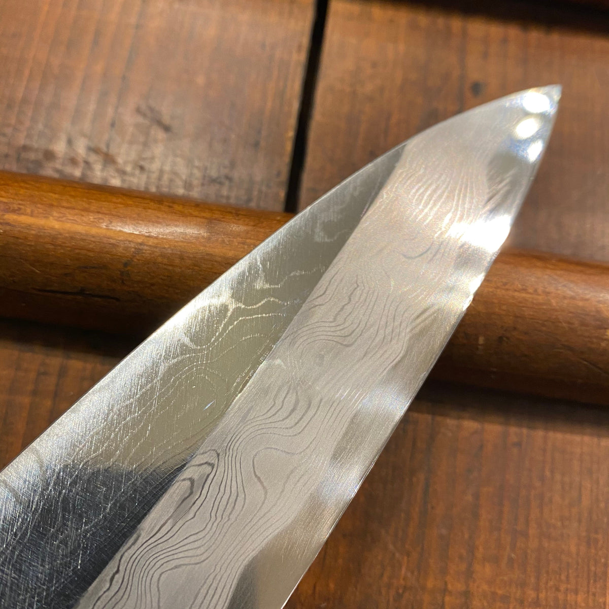 Tesshu 240mm Single Bevel Gyuto Aogami 1 Suminagashi Rosewood Octagonal
