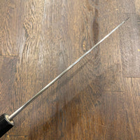 Konosuke Madei Sumiiro 210mm Gyuto SLD Kurouchi Nashiji - by Nihei - BLACK Horn Ferrule W/ Saya