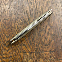 Case XX USA 2 7/8” Serpentine Pen 9233 Carbon Blades Pearl Celluloid Scales 1965-70