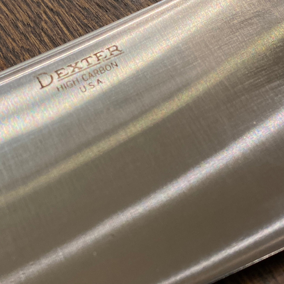 Dexter 8 7/8” Chef Forged Carbon Steel Rosewood New Old Stock 1950s-70s