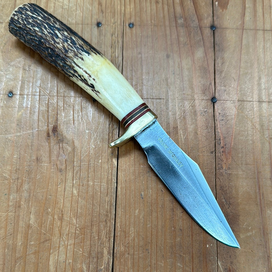 Randall Made Knives Model 8-4 Trout & Bird Carbon Steel Stag 1960s 