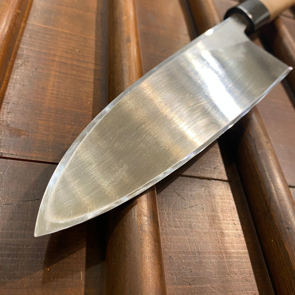 Yoshikane 180mm Deba V2 Suminagashi W Saya & Box