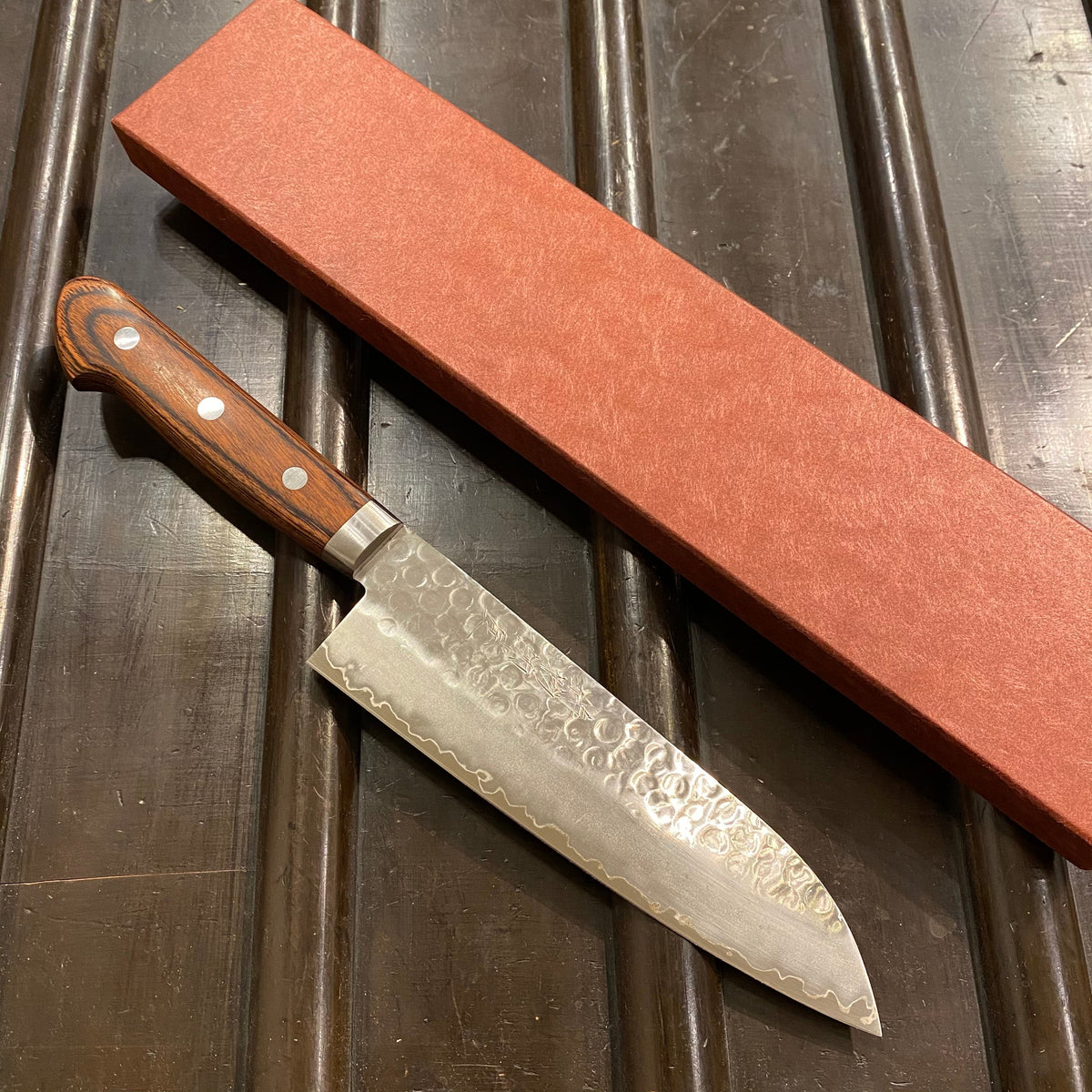 Hitohira SW 170mm Santoku Swedish Stainless - Tsuchime