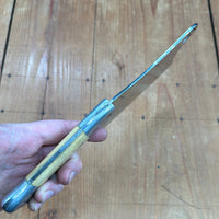 Handmade 6" Cleaver Carbon Steel Aluminum Copper Paper Micarta 1930s-50s