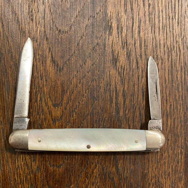 Ulster Knife Co. 2 7/8" Pen Knife Carbon Steel & Mother of Pearl 1876-1941