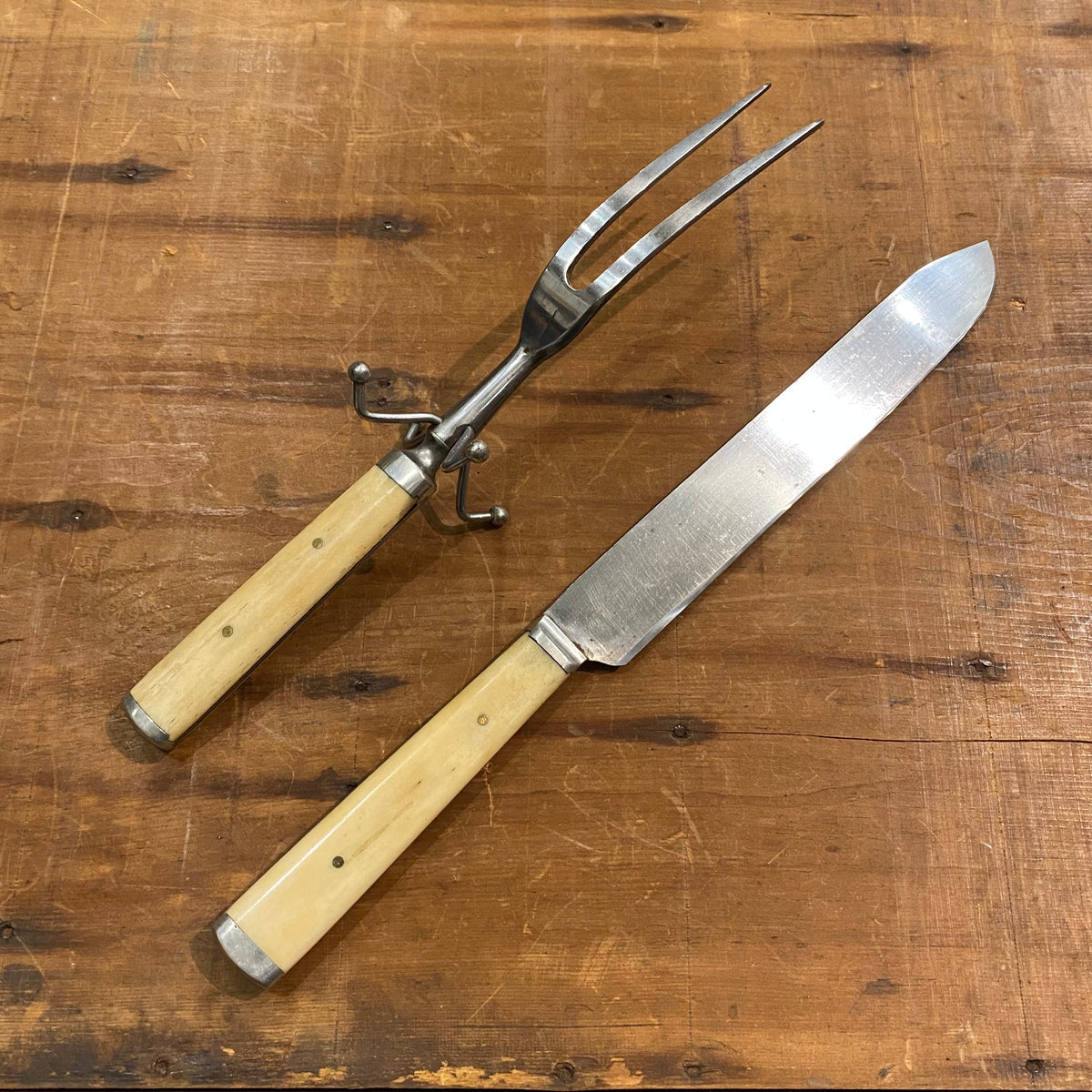 Landers Frary & Clark Aetna Works Carving Set ‘California Carver’ Style 1870’s-90’s?