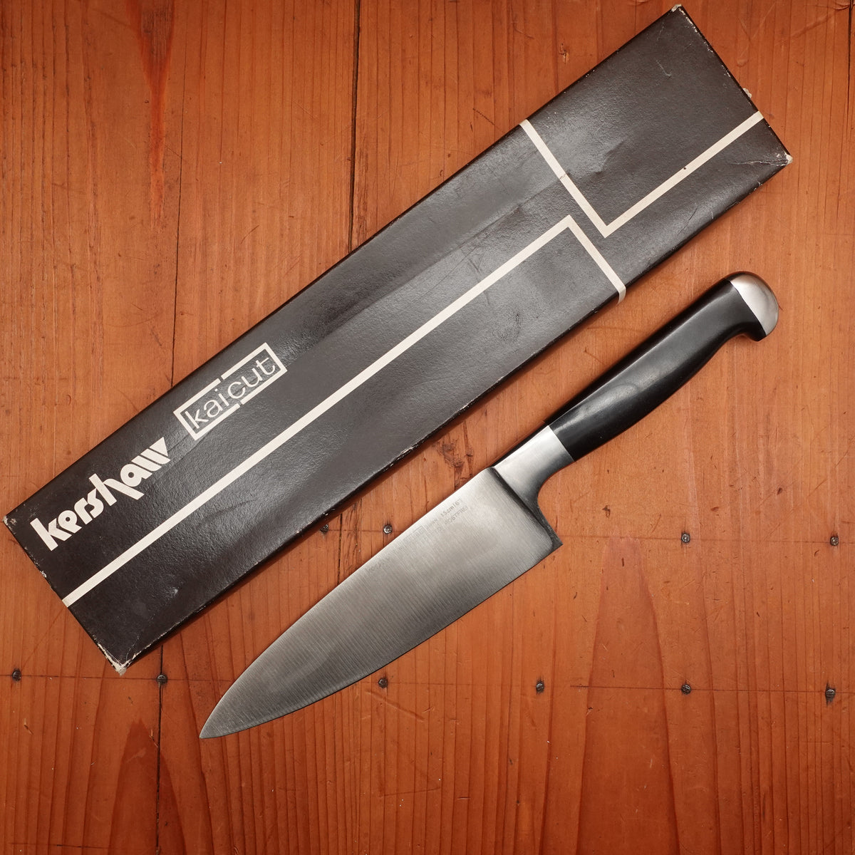 New Vintage Kershaw Kaicut 6" Chef Knife Stainless Japan 1980-90s with Box