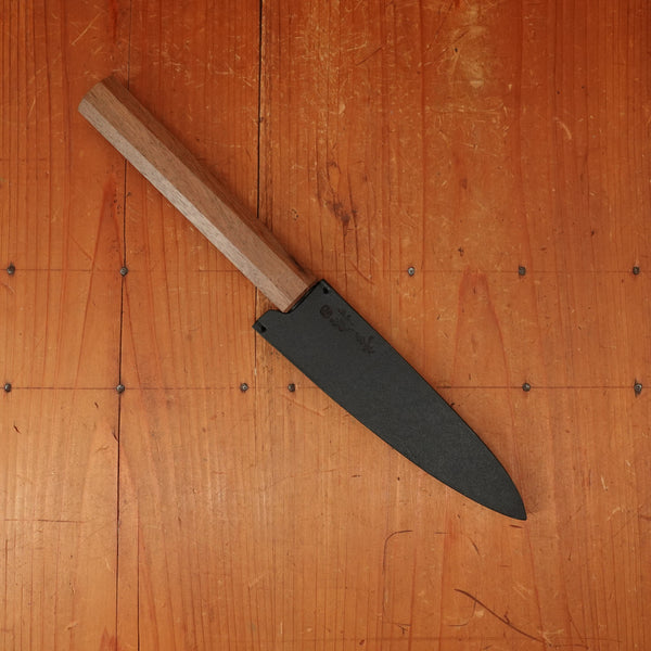 Bernal Cutlery x Konosuke GS+ 140mm Ko-Sabaki SLD Kurouchi Khii Laurel Handle with Leather Sheath