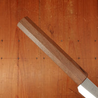 Bernal Cutlery x Konosuke GS+ 140mm Ko-Sabaki SLD Kurouchi Khii Laurel Handle with Leather Sheath