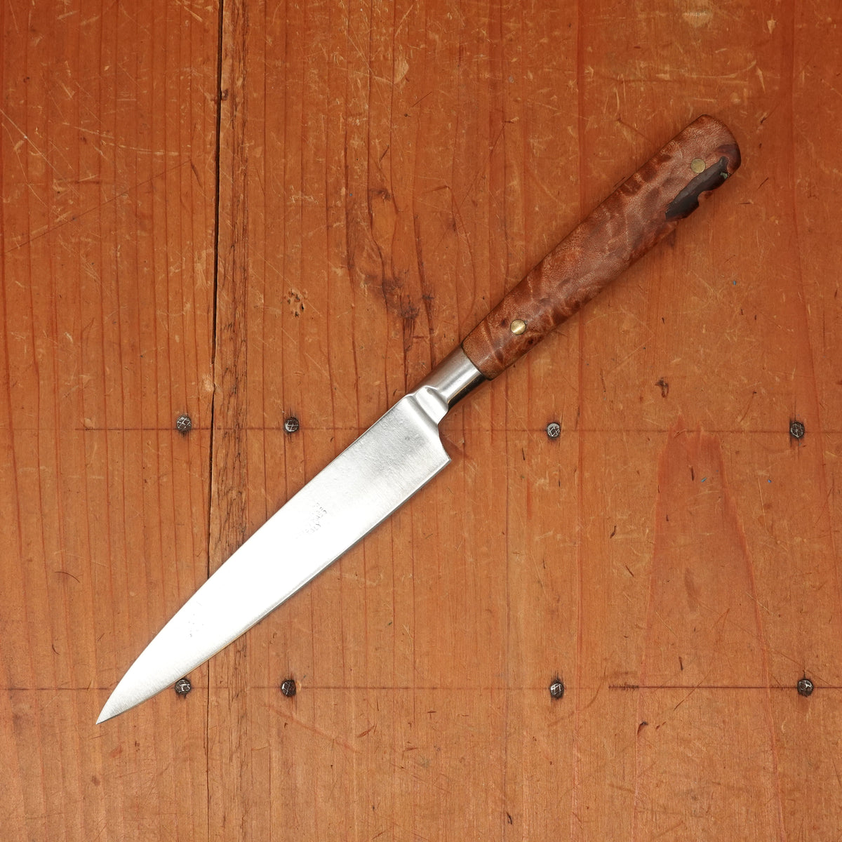 Refurbished Paring Knife Forged Carbon Steel Custom Handle Italy 1920-50s