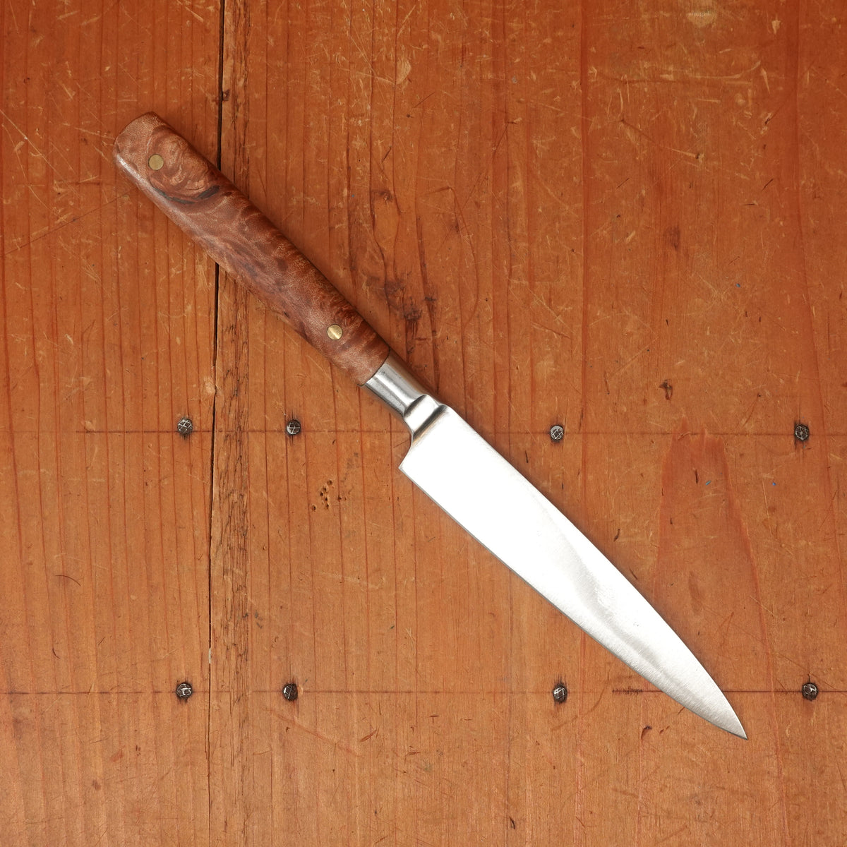 Refurbished Paring Knife Forged Carbon Steel Custom Handle Italy 1920-50s