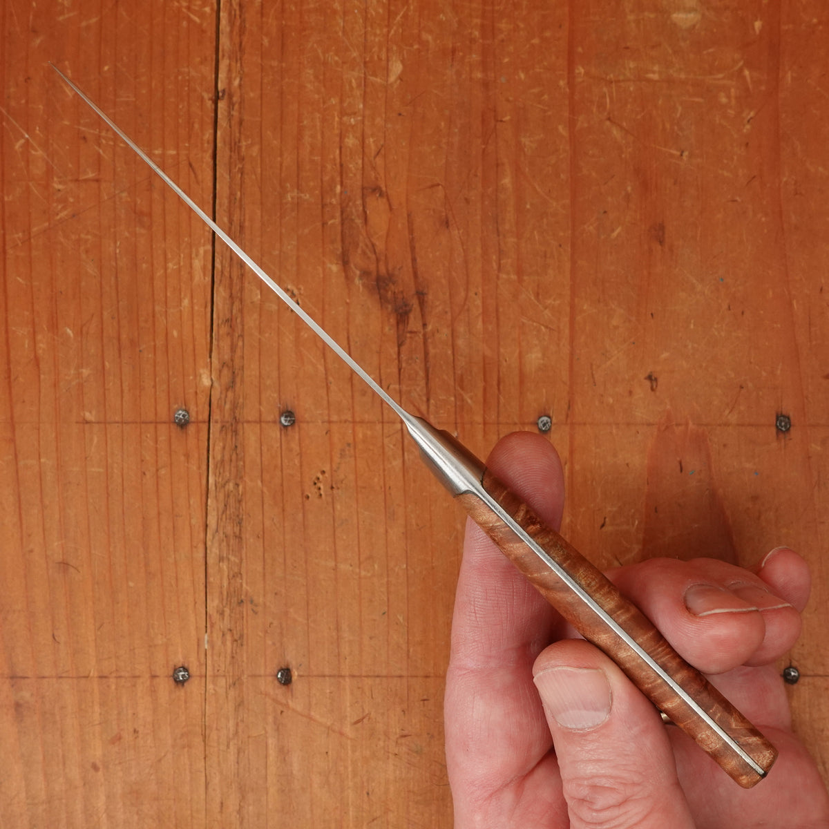 Refurbished Paring Knife Forged Carbon Steel Custom Handle Italy 1920-50s