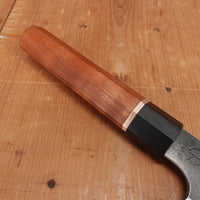 Alma Knife Co. 155mm Nakiri 26c3 Nashiji Cherry Ebony Handle