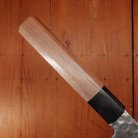 Hitohira HG 180mm Gyuto Stainless Tsuchime Damascus Walnut Handle