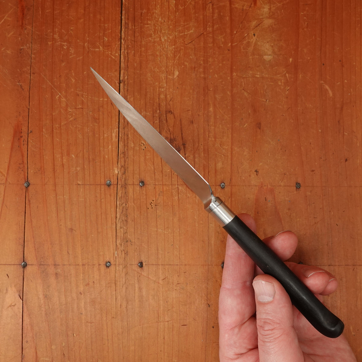 4" Sheepsfoot Paring Knife Carbon Steel Ebony Sweden 1900-1930?